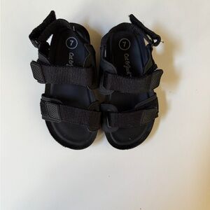 Cat & Jack Black Adjustable Sandals